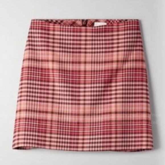 Aritzia Wilfred René pink plaid skirt - Picture 1 of 4